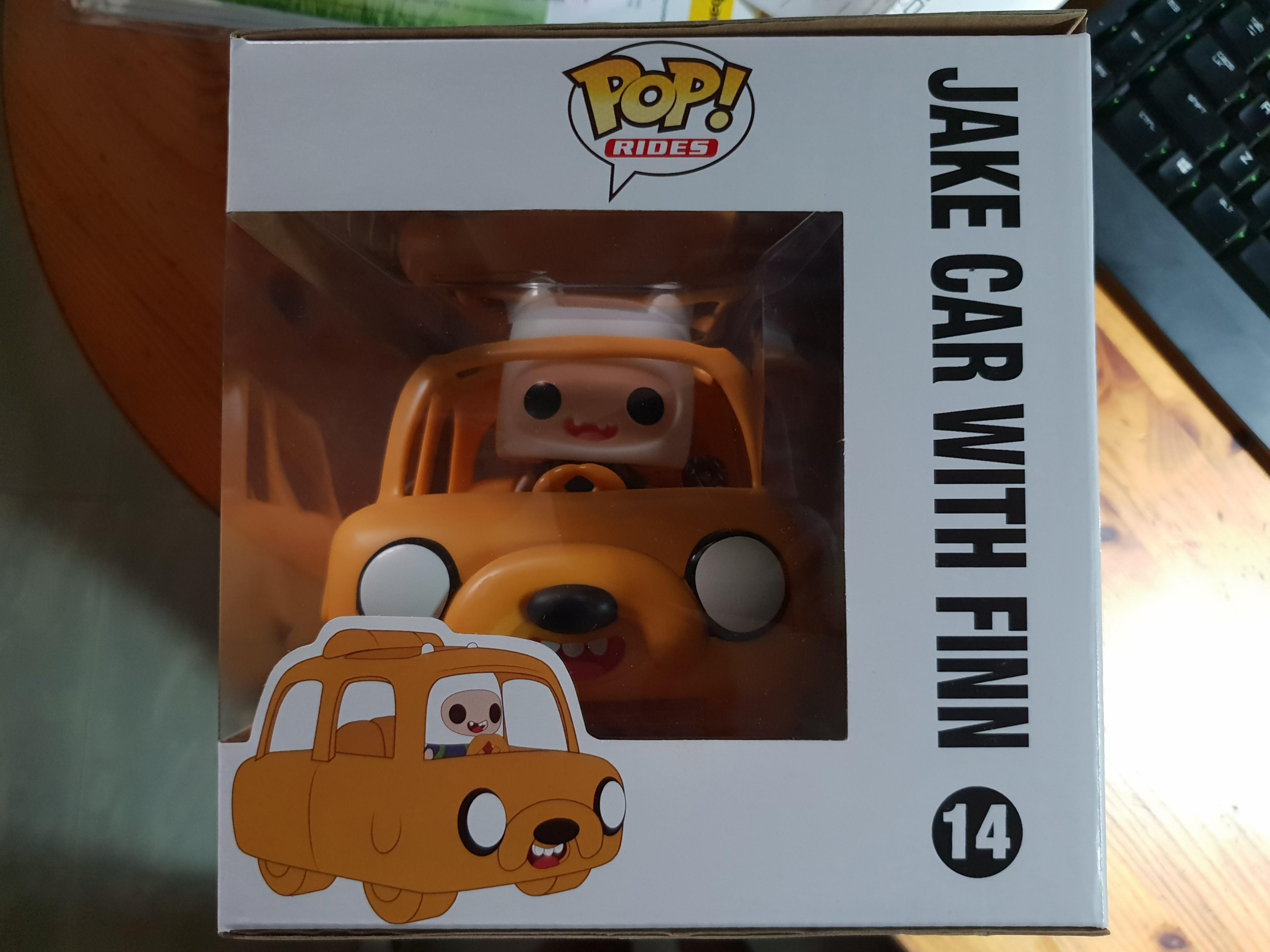 jake car with finn pop