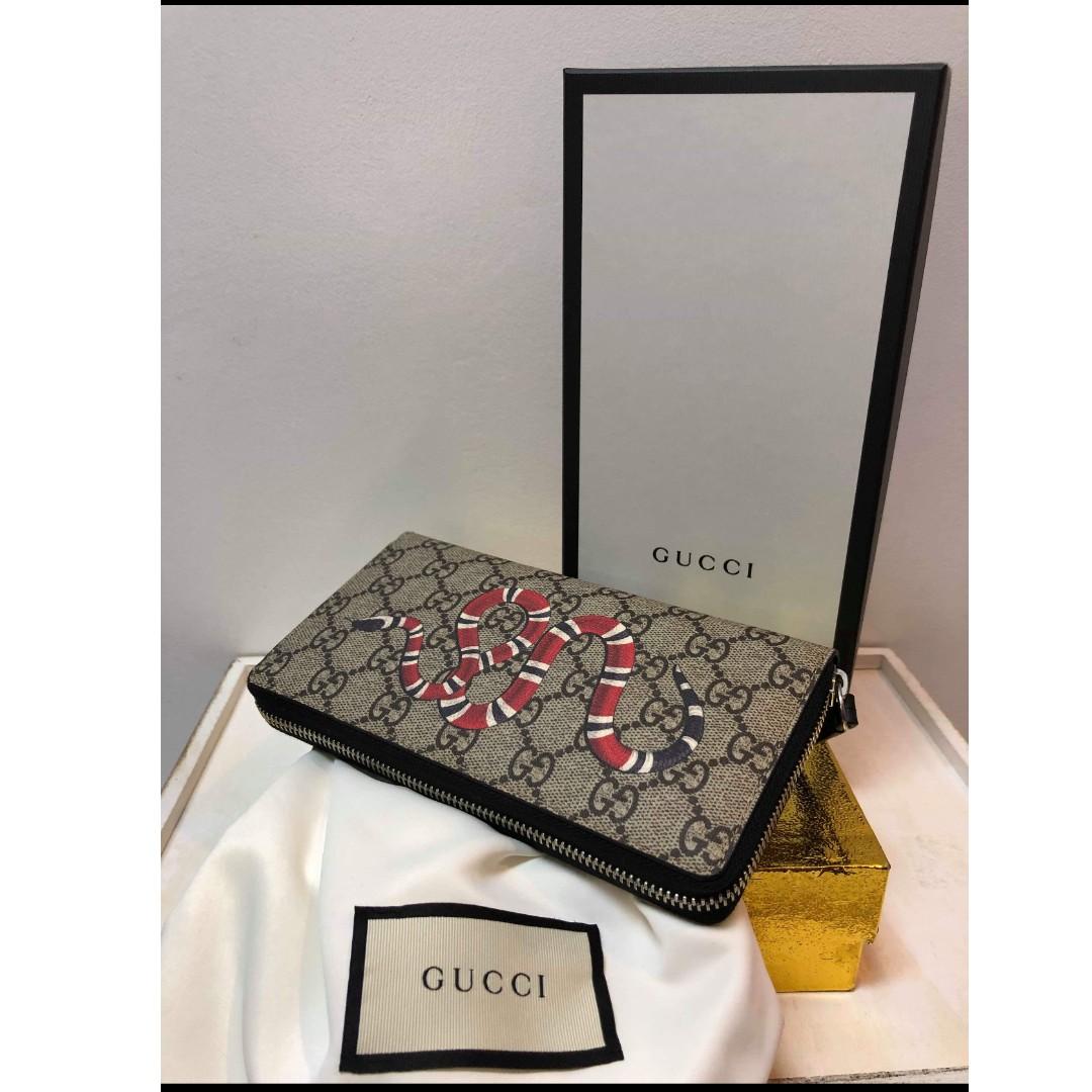 gucci snake wallet womens