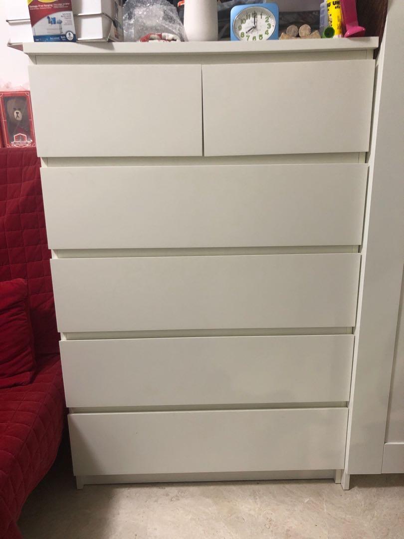 Ikea Malm Chest Of 6 Drawers Furniture Shelves Drawers On Carousell