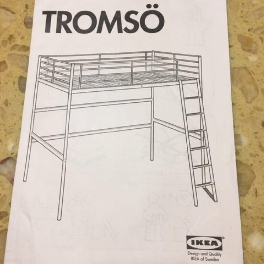 IKEA TROMSO LOFT BED, Furniture & Home Living, Furniture, Bed Frames