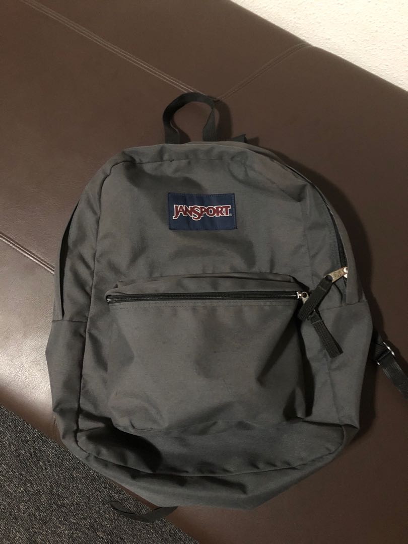 Jansport Superbreak Backpack Grey Men s Fashion Bags