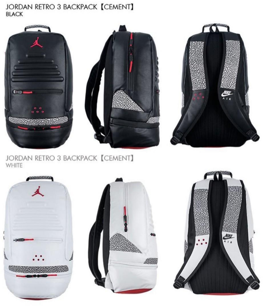 Jordan 3 Retro Men's Fashion, Bags, Backpacks on Carousell