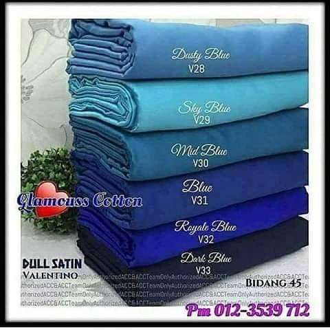 Kain Valentino Dull Satin Muslimah Fashion Others On Carousell