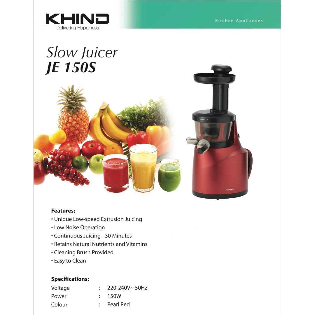 Khind slow juicer hot sale