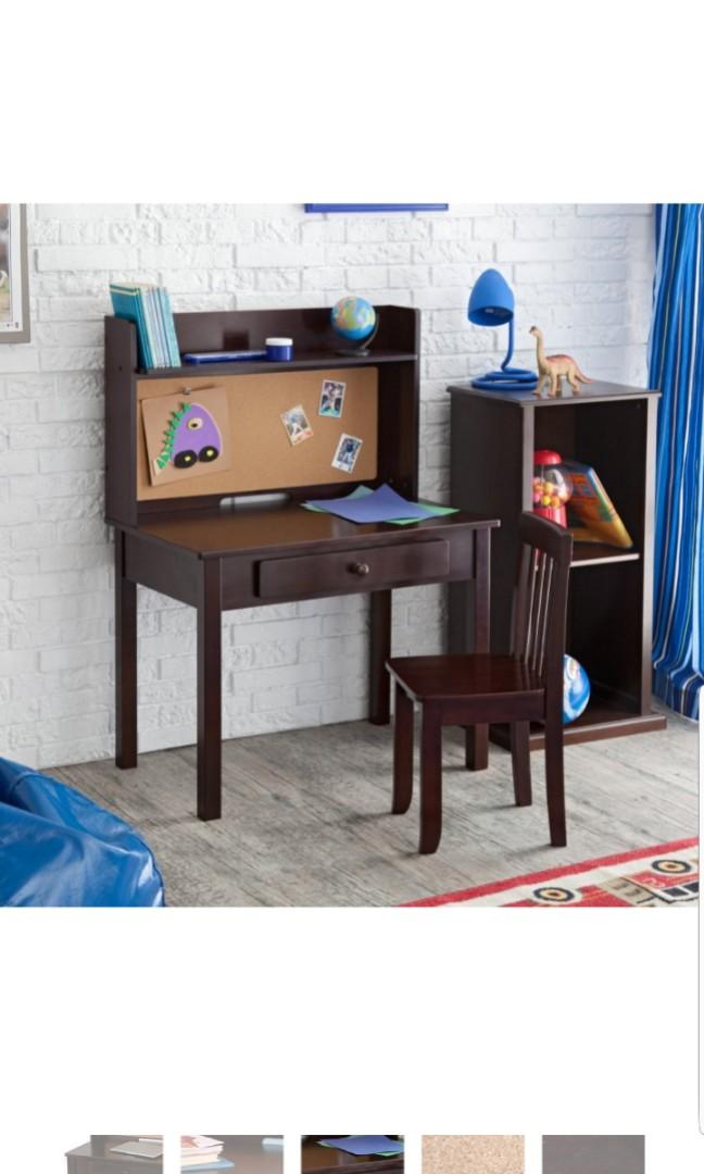 Kidkraft Kids Children S Wooden Desk Table With Pinboard Drawer