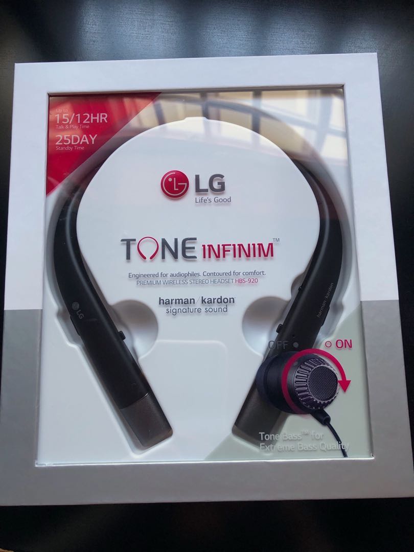 LG Tone Infinim HBS 920 Wireless Stereo Headset Audio Headphones Headsets on Carousell