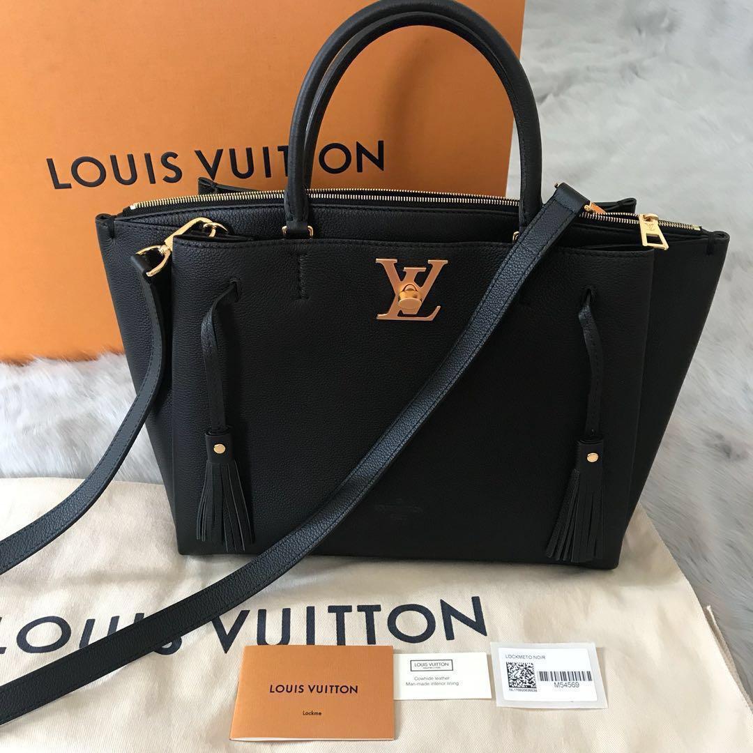 Sold at Auction: Louis Vuitton, Louis Vuitton - LV - Lockme Shopper  Shoulder Tote - Greige Taupe w/ Kit