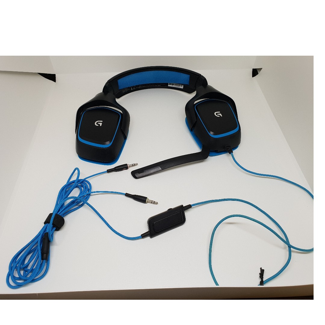 logitech g430 sound only in left ear