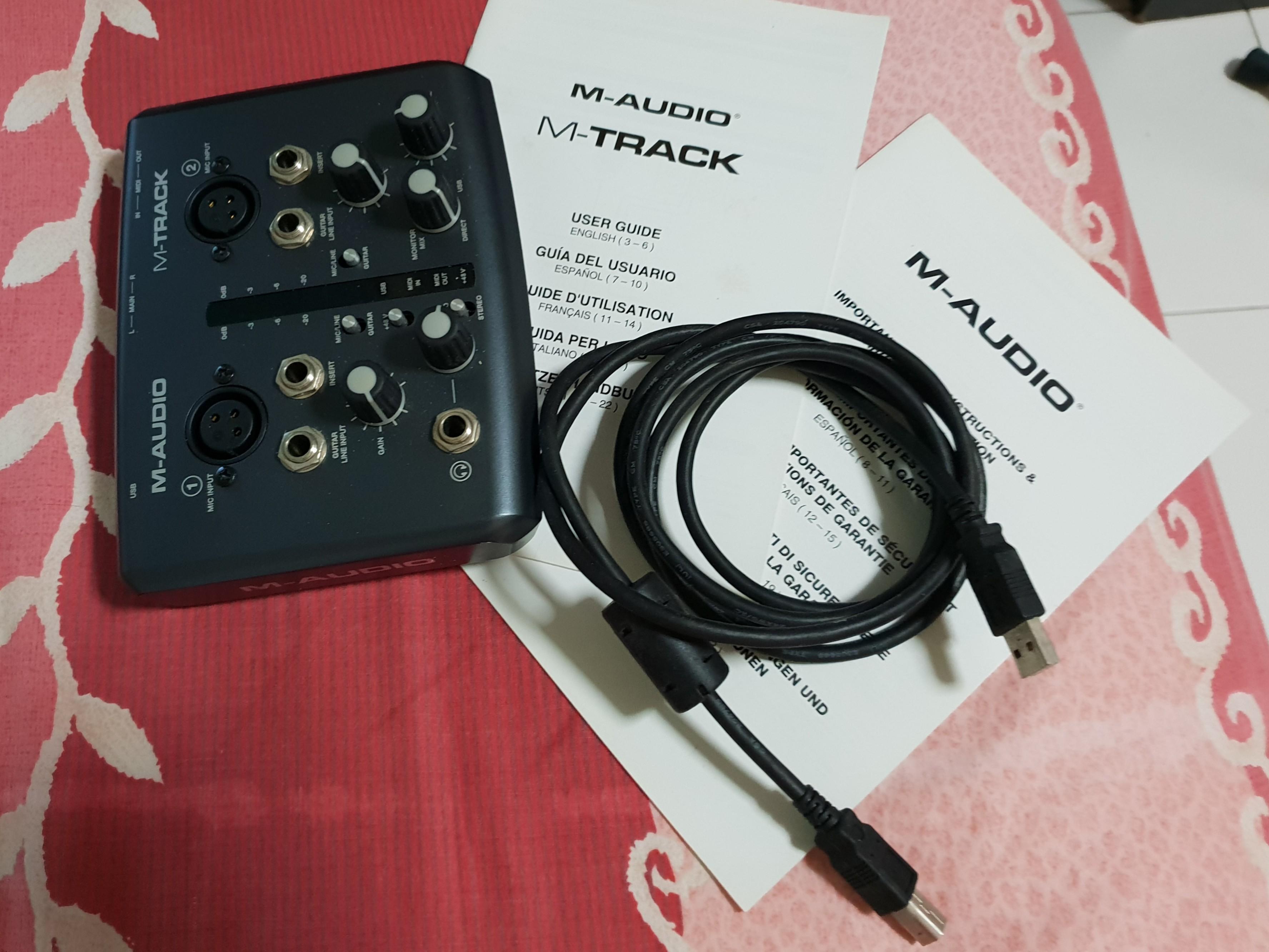 MAudio Mtrack Two Channel Portable USB Audio and MIDI Interface