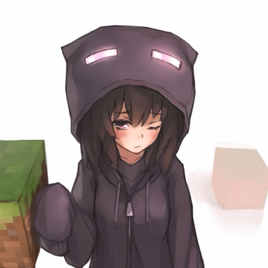 Minecraft Anime Girl Pic (Enderman), Everything Else on Carousell