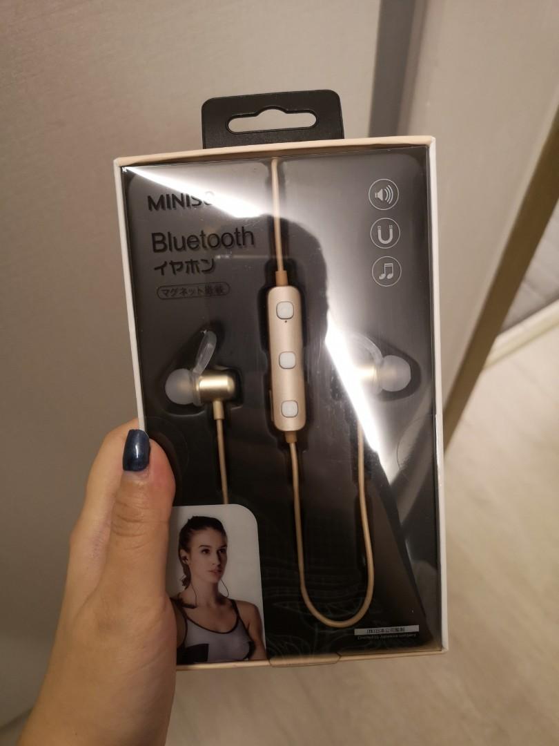 MINISO Bluetooth Earpiece Audio Earphones on Carousell
