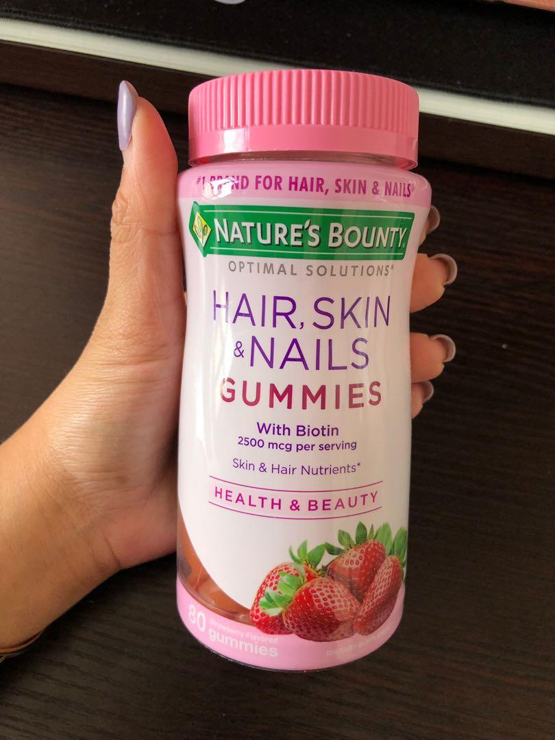 Nature Bounty Hair Skin Nails Gummies Health Beauty Hair Bath