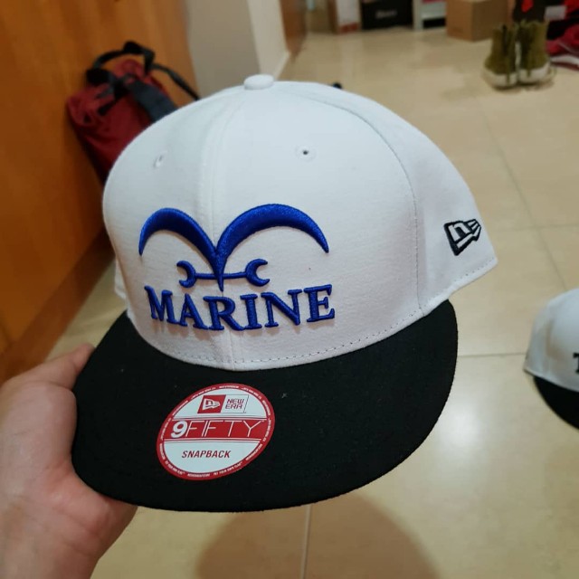 New Era One Piece Marine Snapback Men S Fashion Accessories Caps Hats On Carousell