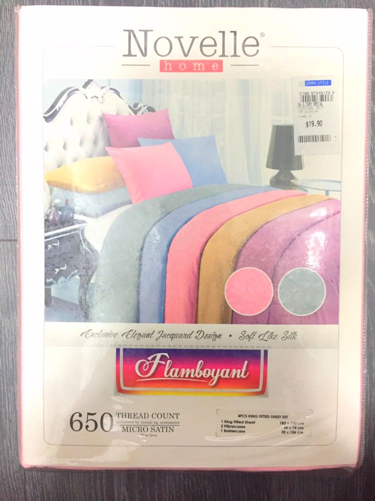 Novelle Brand New King Fitted Bedsheet Set, Furniture & Home Living
