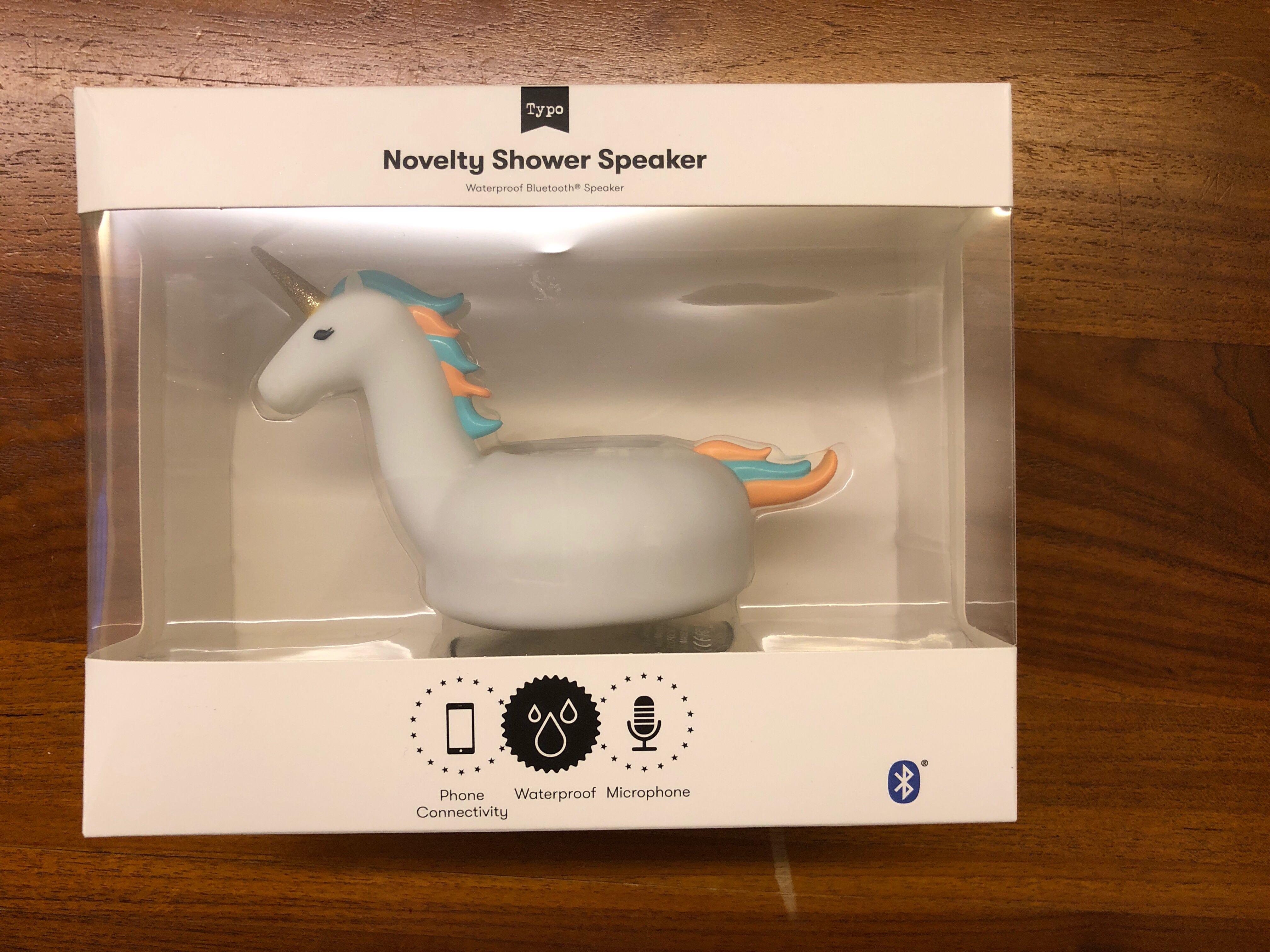Novelty shower speaker