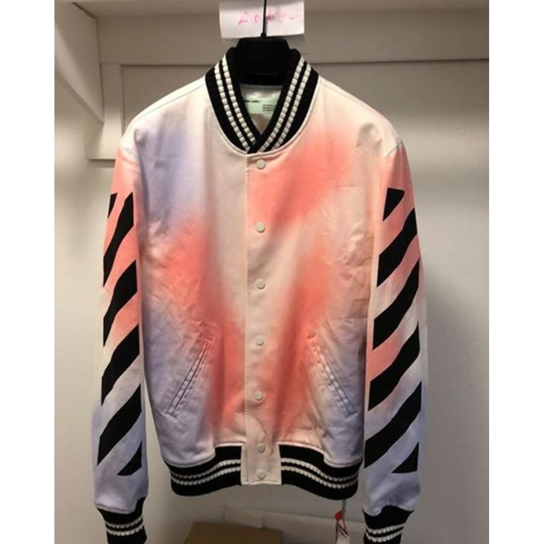Off White x Le Bon Marche Varsity jacket size small paris exclusive Carousell