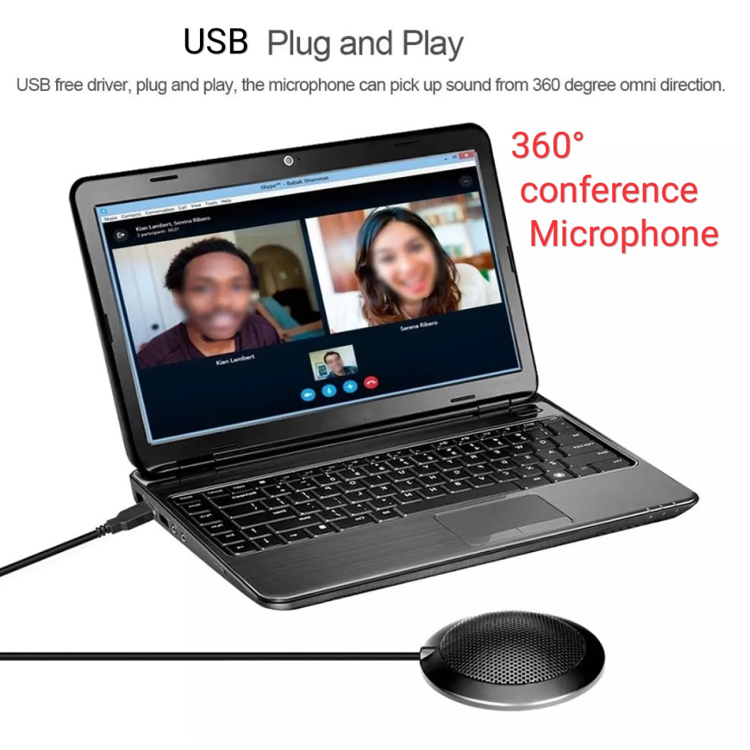 Omnidirectional Condenser Microphone High Qualityaudio Conference Microphone Amplifier Office Pc With 3m Usb Cable Plug N Play For Pc And Mac Electronics Others On Carousell