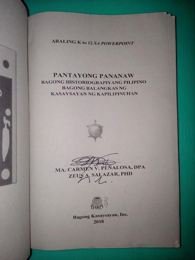 PANTAYONG PANANAW Bagong Historiograpiyang Pilipino, Bagong Balangkas