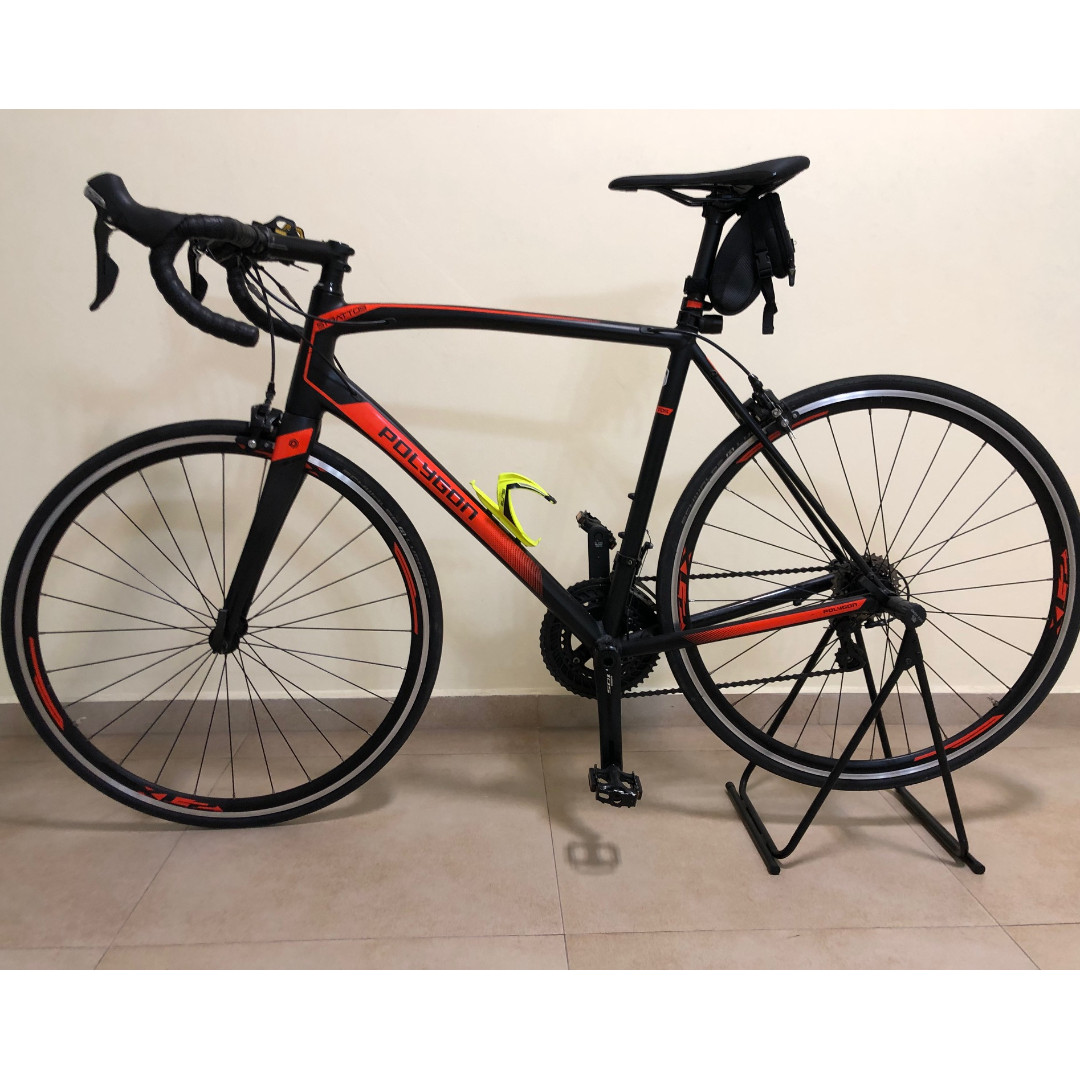 polygon road bike carbon
