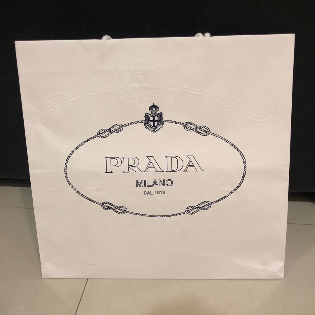prada paper bag