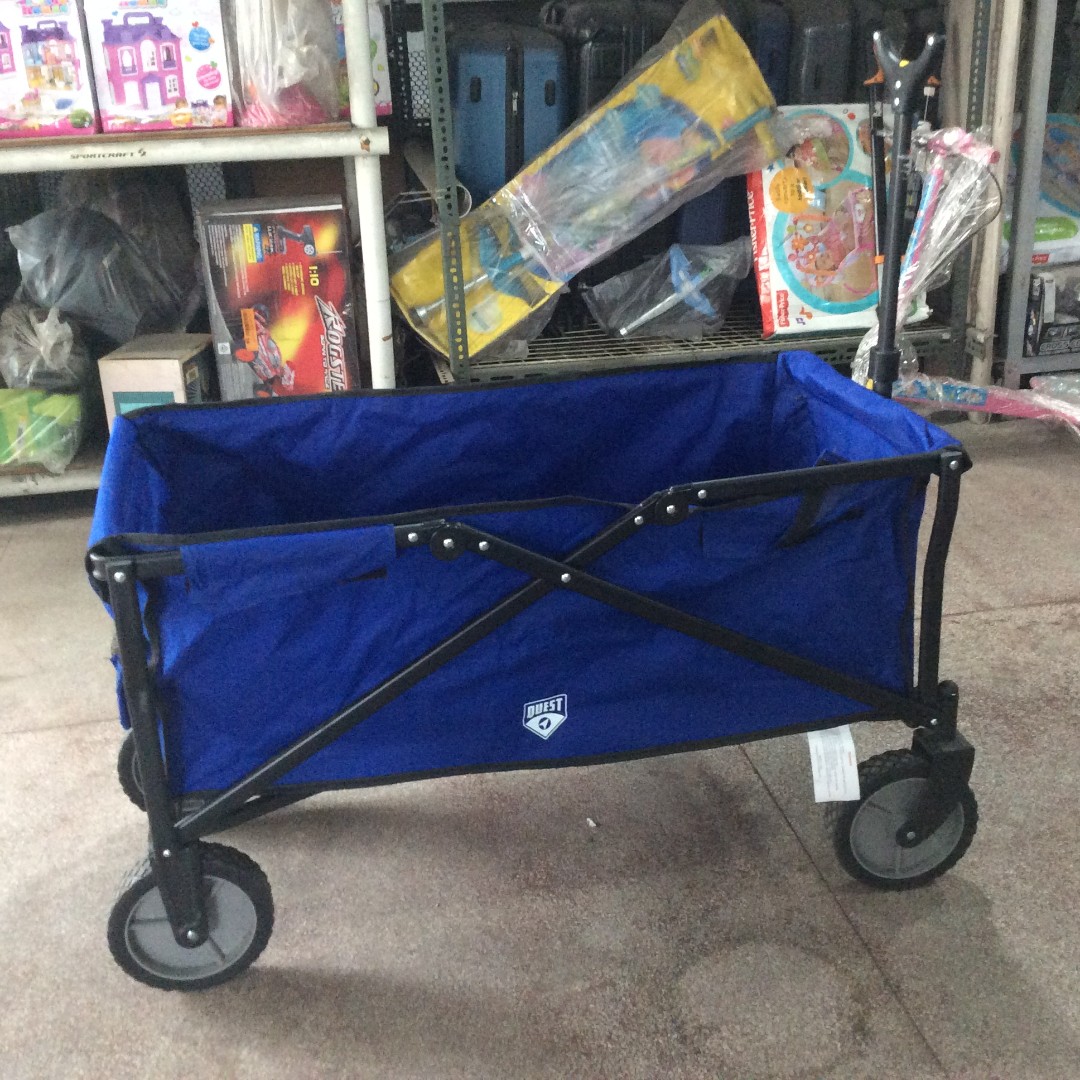 Quest Folding Wagon Blue, Car Parts & Accessories on Carousell