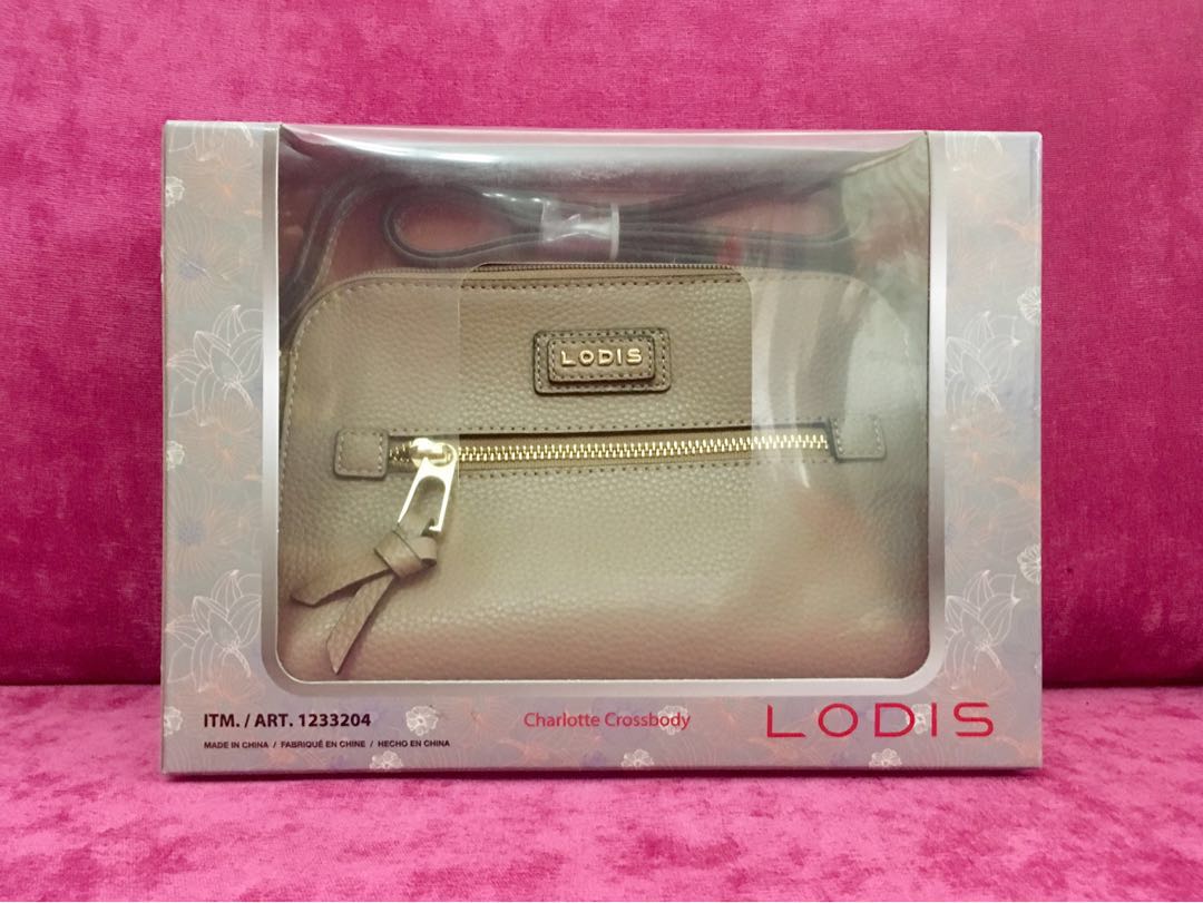 REPRICED Lodis Charlotte Leather Crossbody Handbag Beige Women s Fashion Bags Wallets Cross body Bags on Carousell