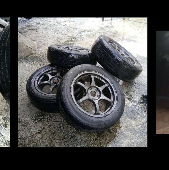 Rim Dan Tayar Saiz 17 Exora 5 Lubang Auto Accessories On Carousell