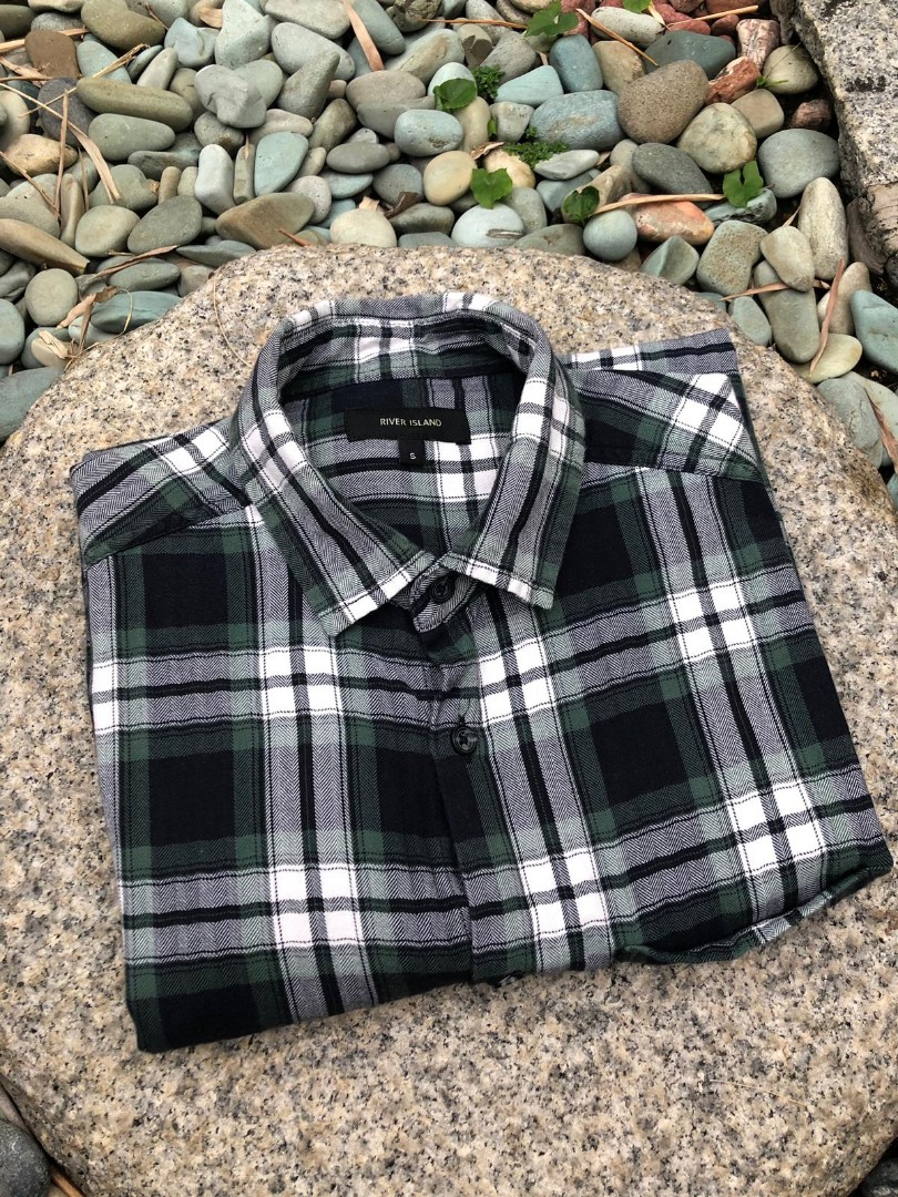 River island flannel shirt best sale