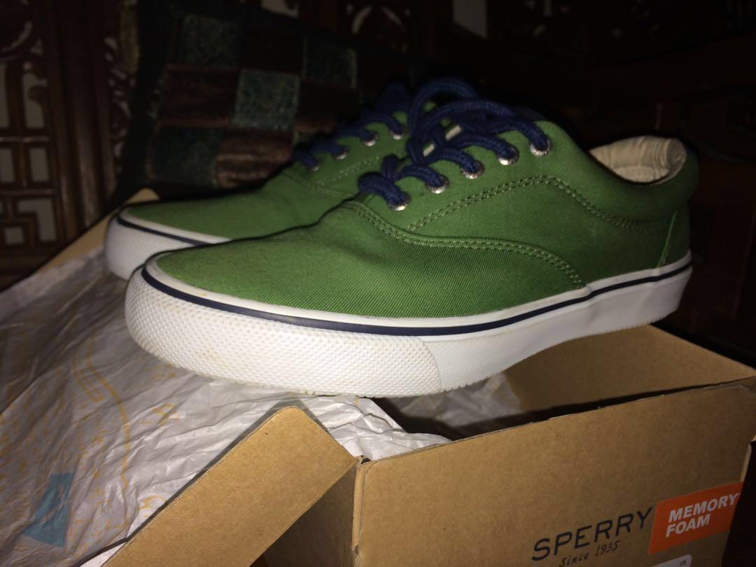 sperry top sider green