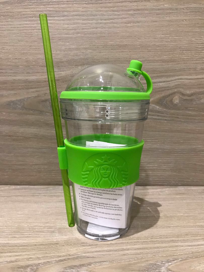 Starbucks Tumbler with reusable Straw, Kitchen & Appliances di Carousell
