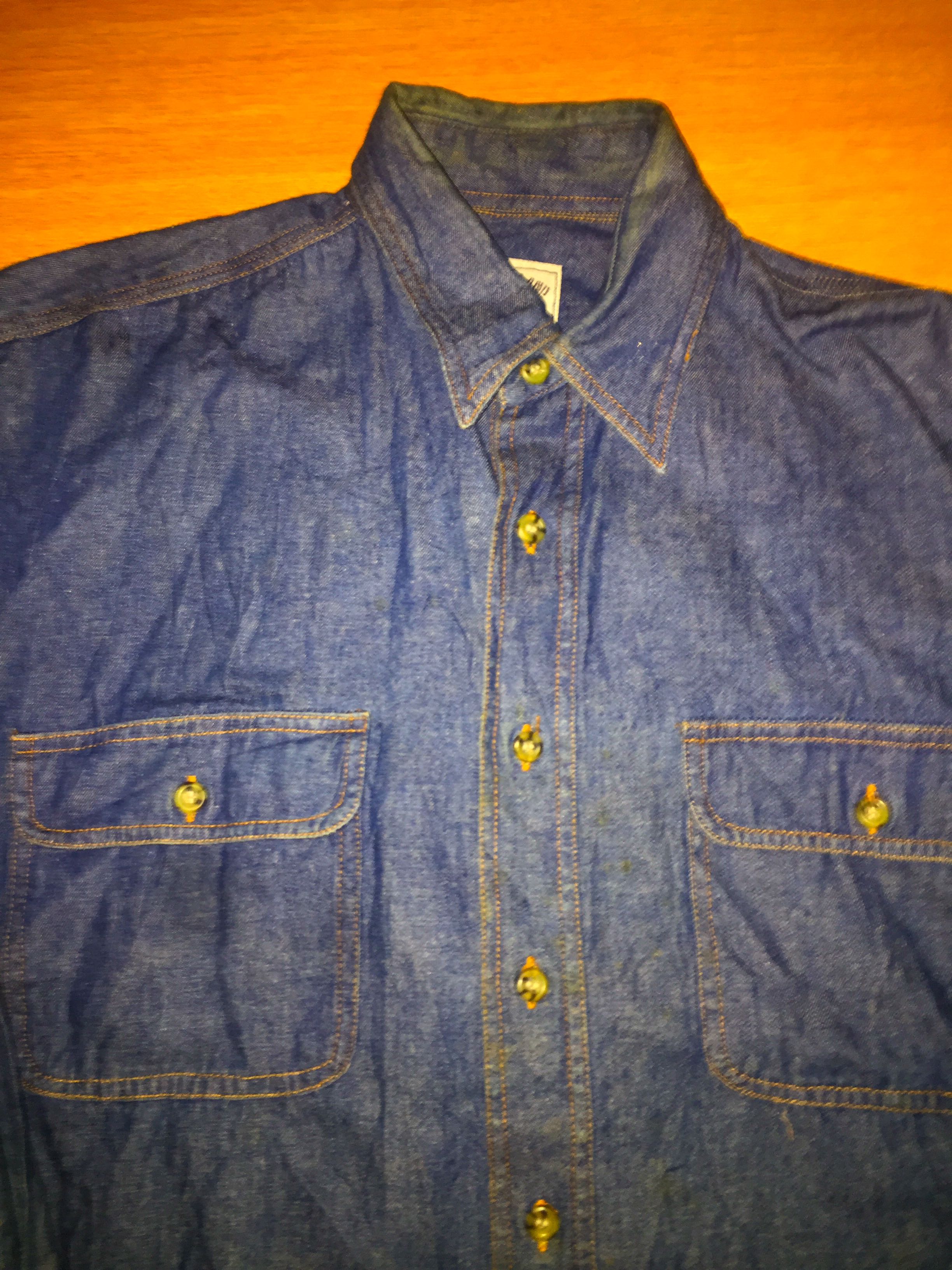 Stone island garment denim shirt hooligans fred pretty Men s