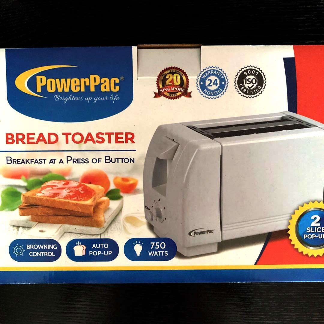Toaster PowerPac 2 Slice Popup bread, TV & Home Appliances, Kitchen