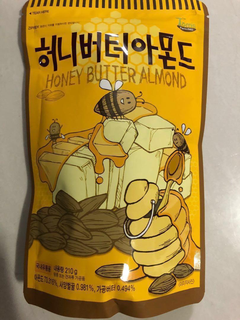 Tom S Farm Honey Butter Almond Non Halal Food Drinks Packaged Snacks On Carousell