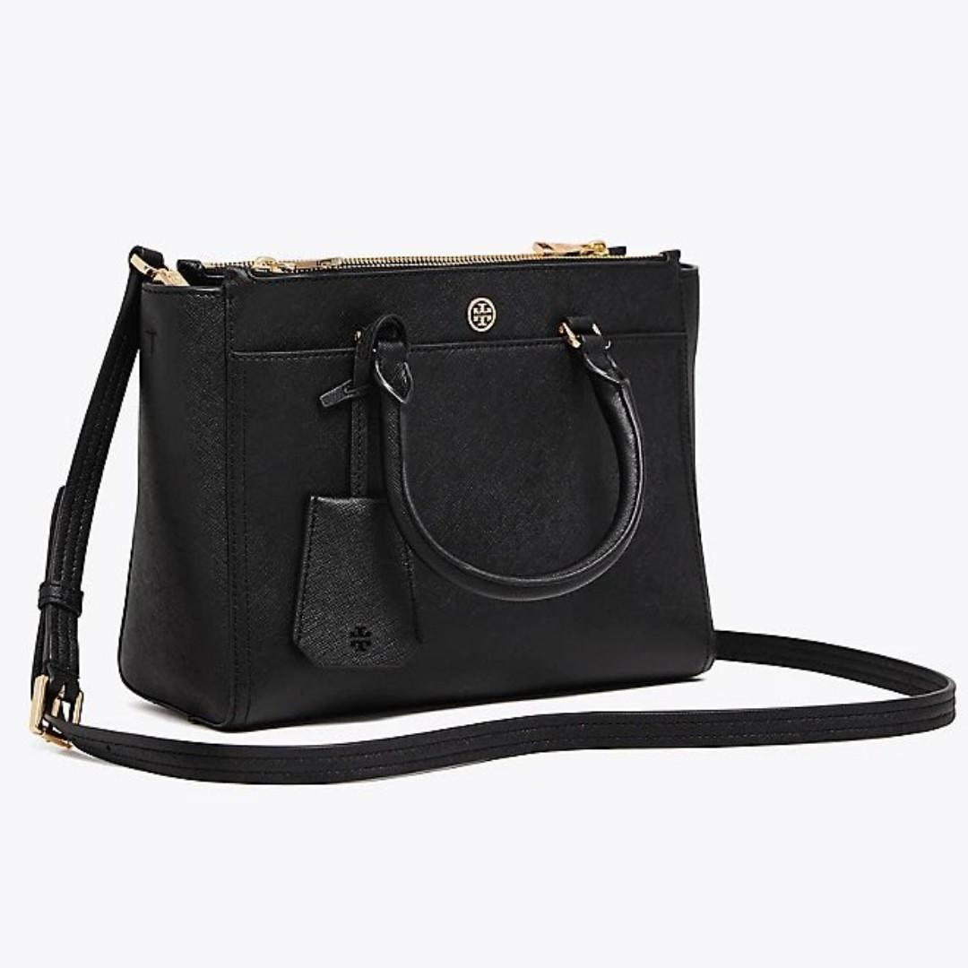 tory burch robinson small double zip tote