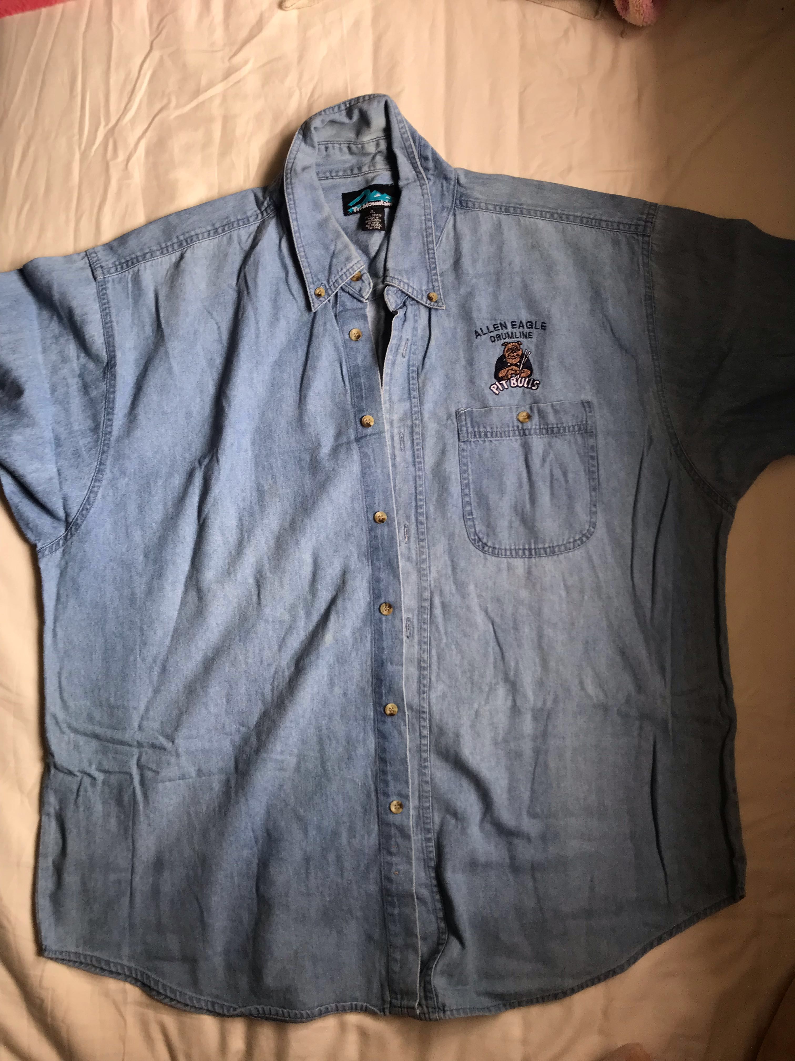 tri mountain denim shirt