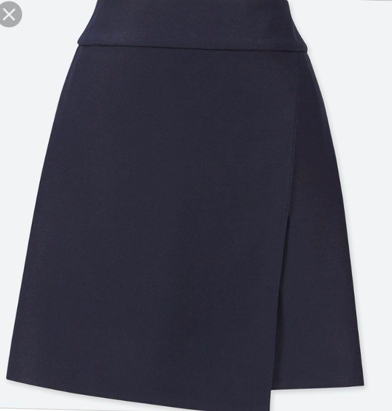 Uniqlo wrap shop mini skirt