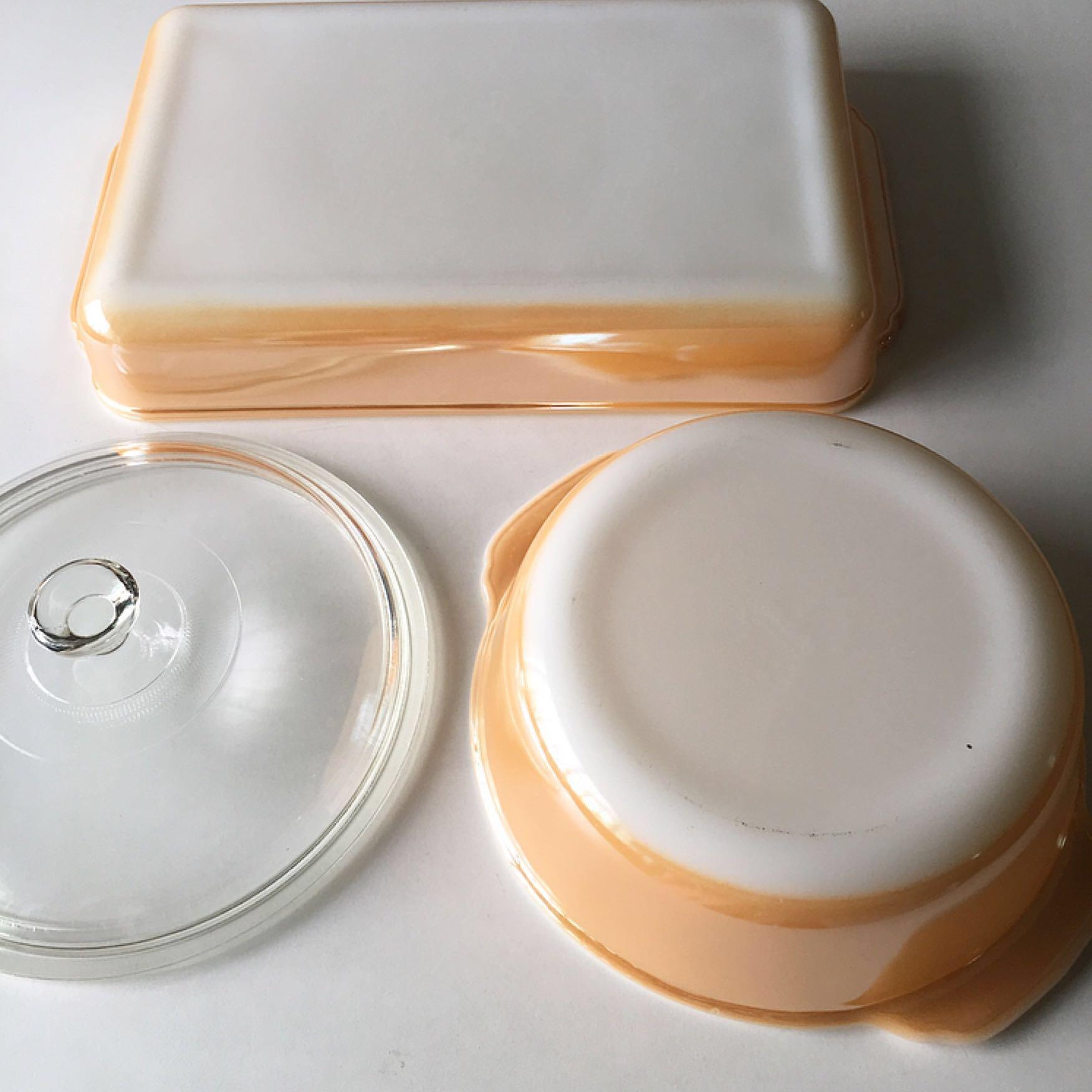 Vintage CopperTint Fire King Anchor Hocking Bake and Serve Dishes