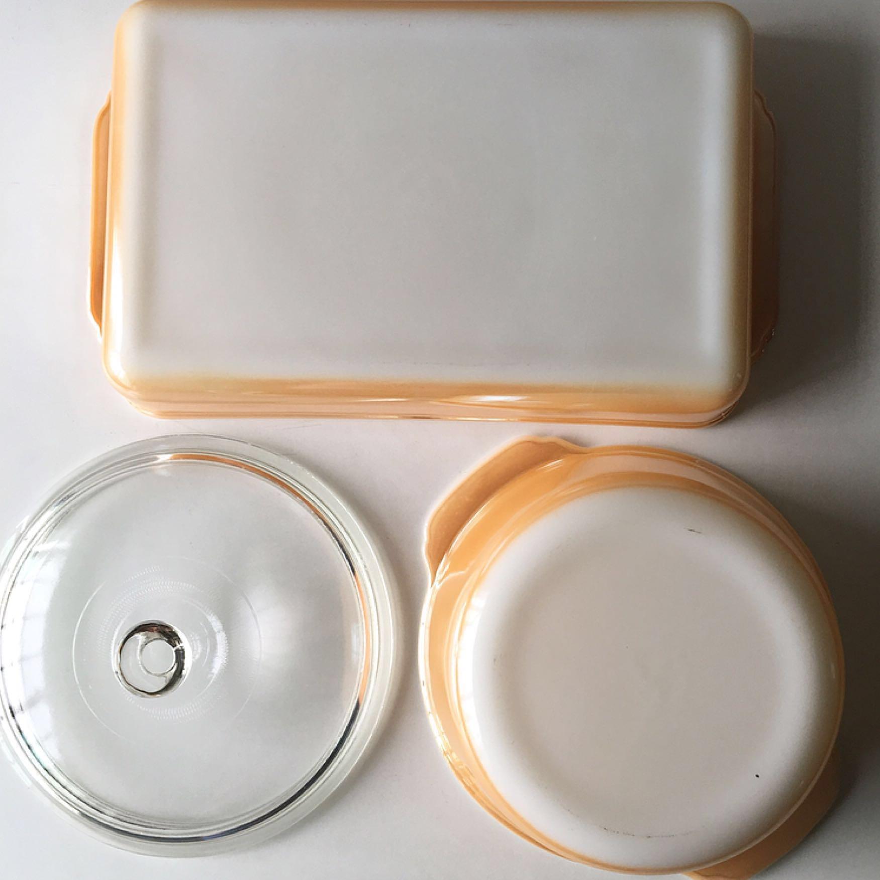 Vintage CopperTint Fire King Anchor Hocking Bake and Serve Dishes