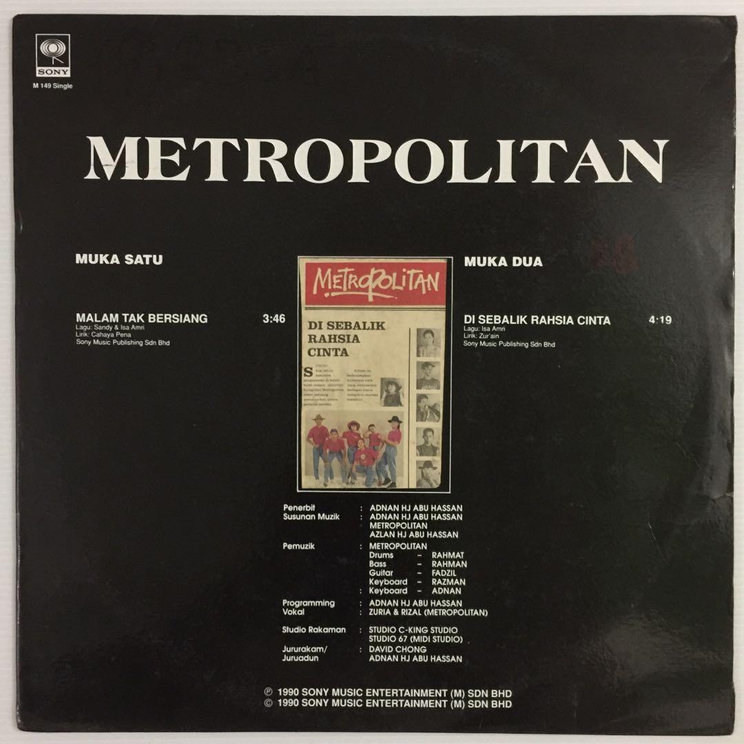 Vinyl Metropolitan Di Sebalik Rahsia Cinta Music Media Cd S Dvd S Other Media On Carousell