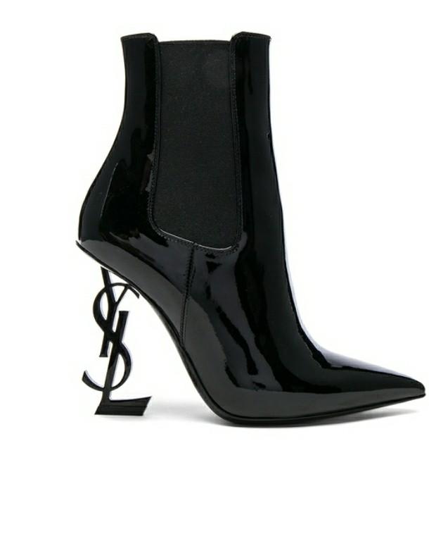 ysl heel boots