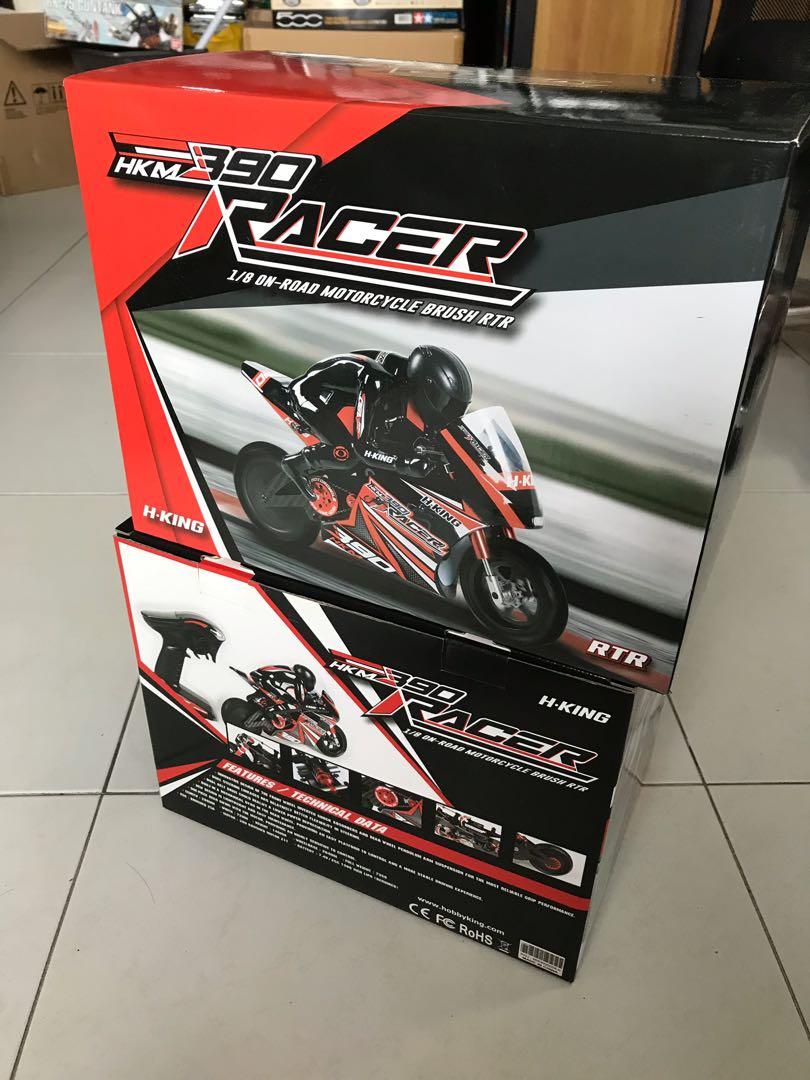 RC 1/8 scale motorcycle HKM390 RTR, Hobbies & Toys, Toys & Games on
