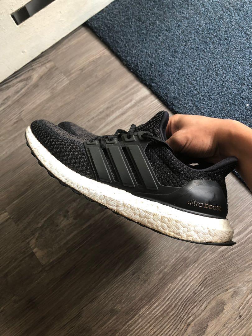 Adidas Ultra Boost 2.0 Core Black, Men's Fashion, Footwear, Sneakers on  Carousell