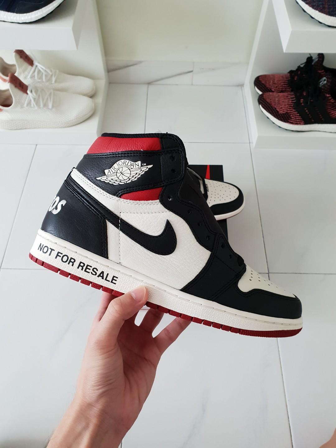 hjul Lavet af Fejlfri NFS x Air Jordan 1 (Red/Black), Men's Fashion, Footwear, Sneakers on  Carousell