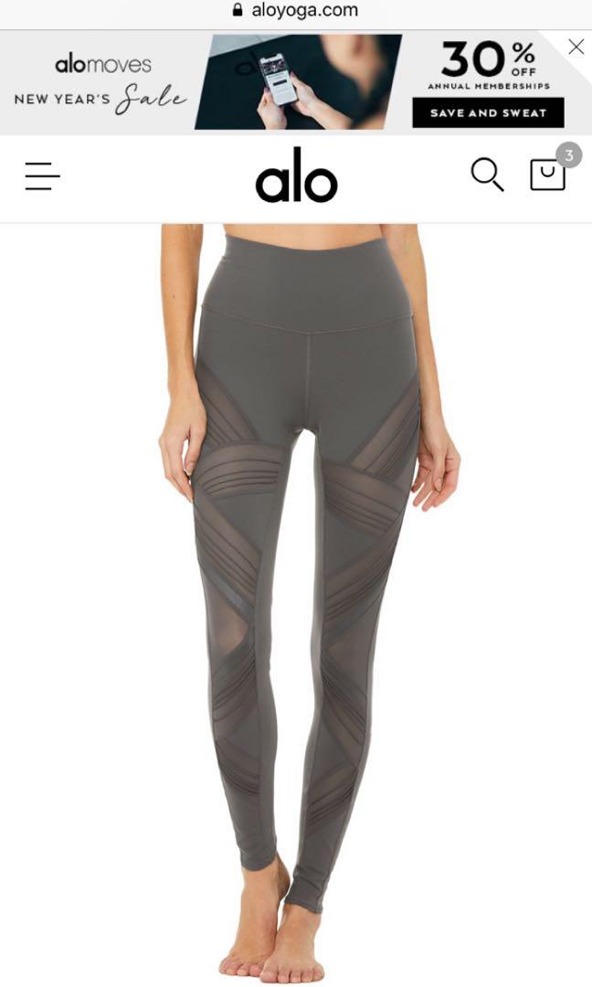 Alo Yoga Ultimate Leggings In Anthracite Size S Sports Sports Apparel On Carousell