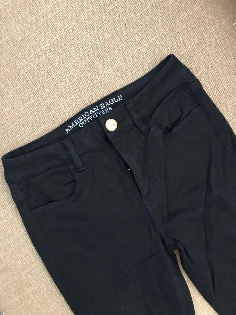 american eagle black slacks
