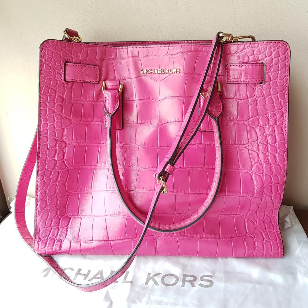 michael kors pink satchel