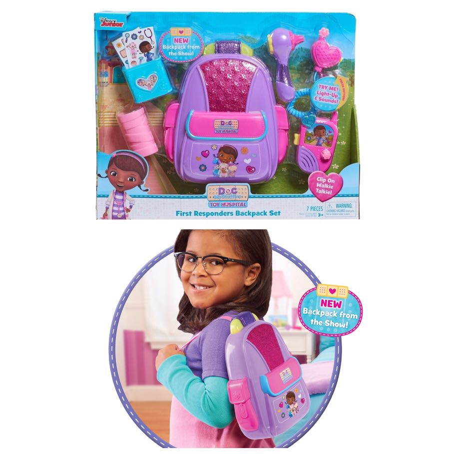Doc mcstuffins first sales responders backpack set