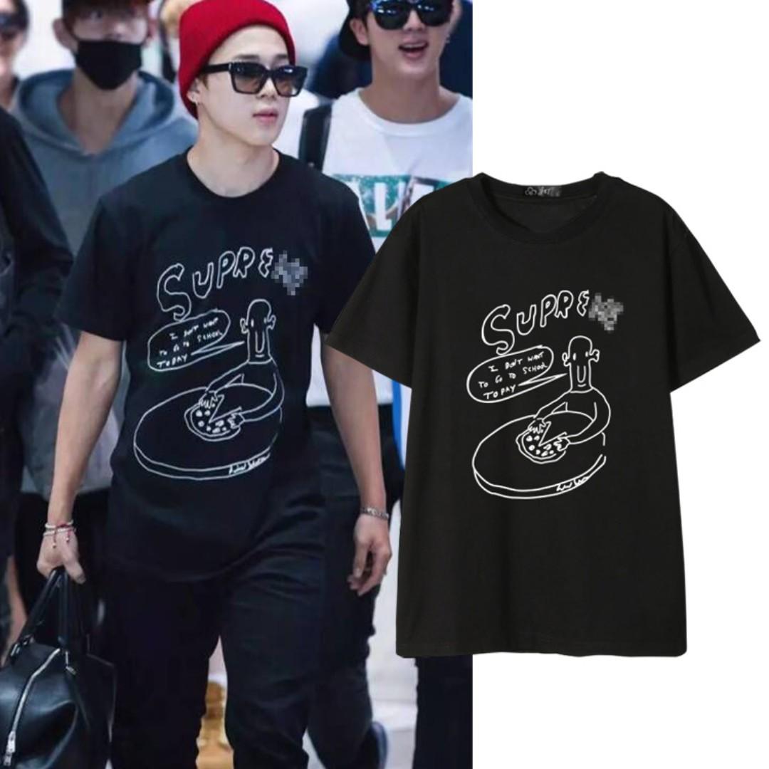 Bts Jimin Airport Fashion Shirt Entertainment K Wave On Carousell