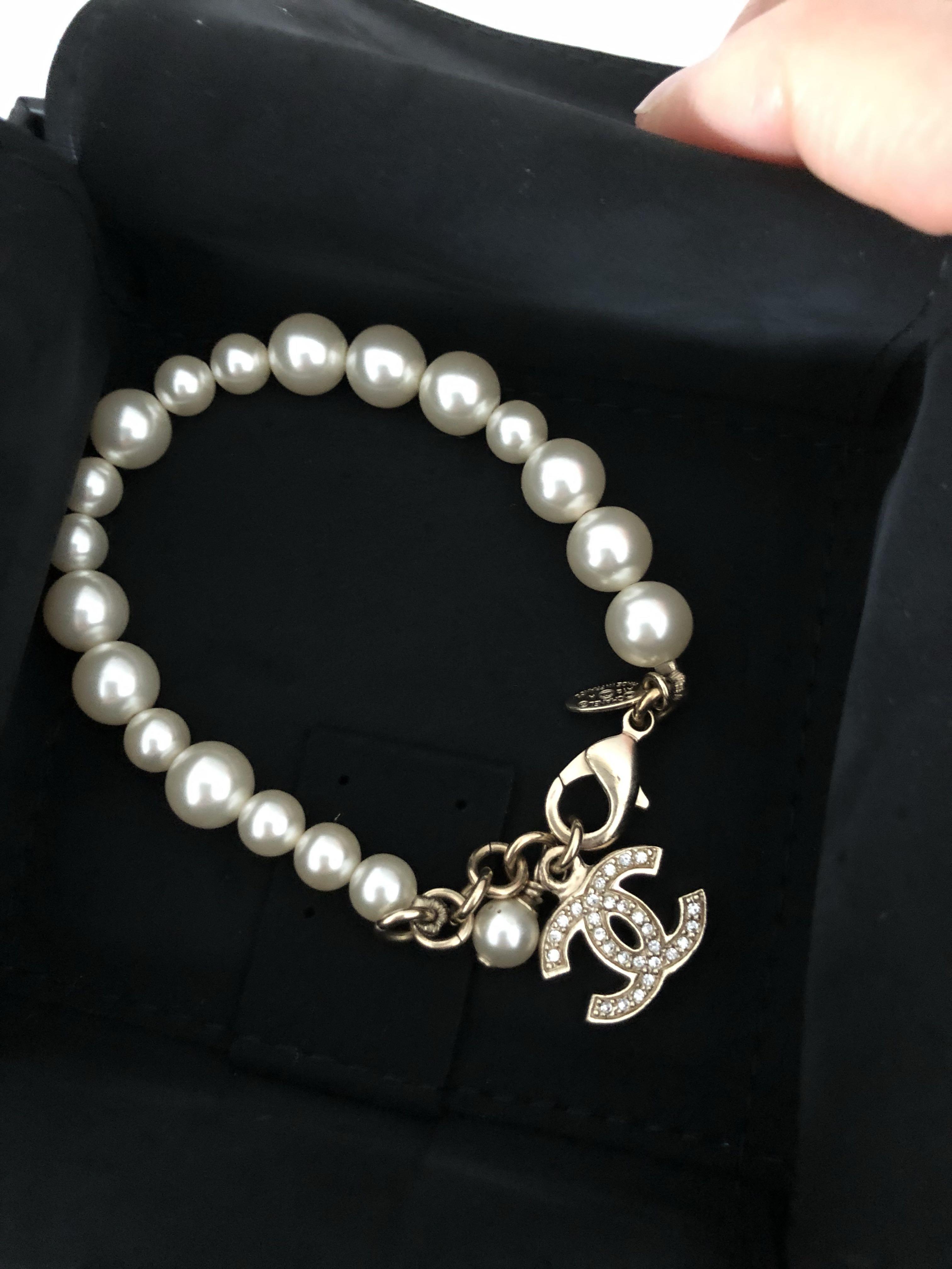 Chanel Pearl Bracelet Luxury Accessories on Carousell