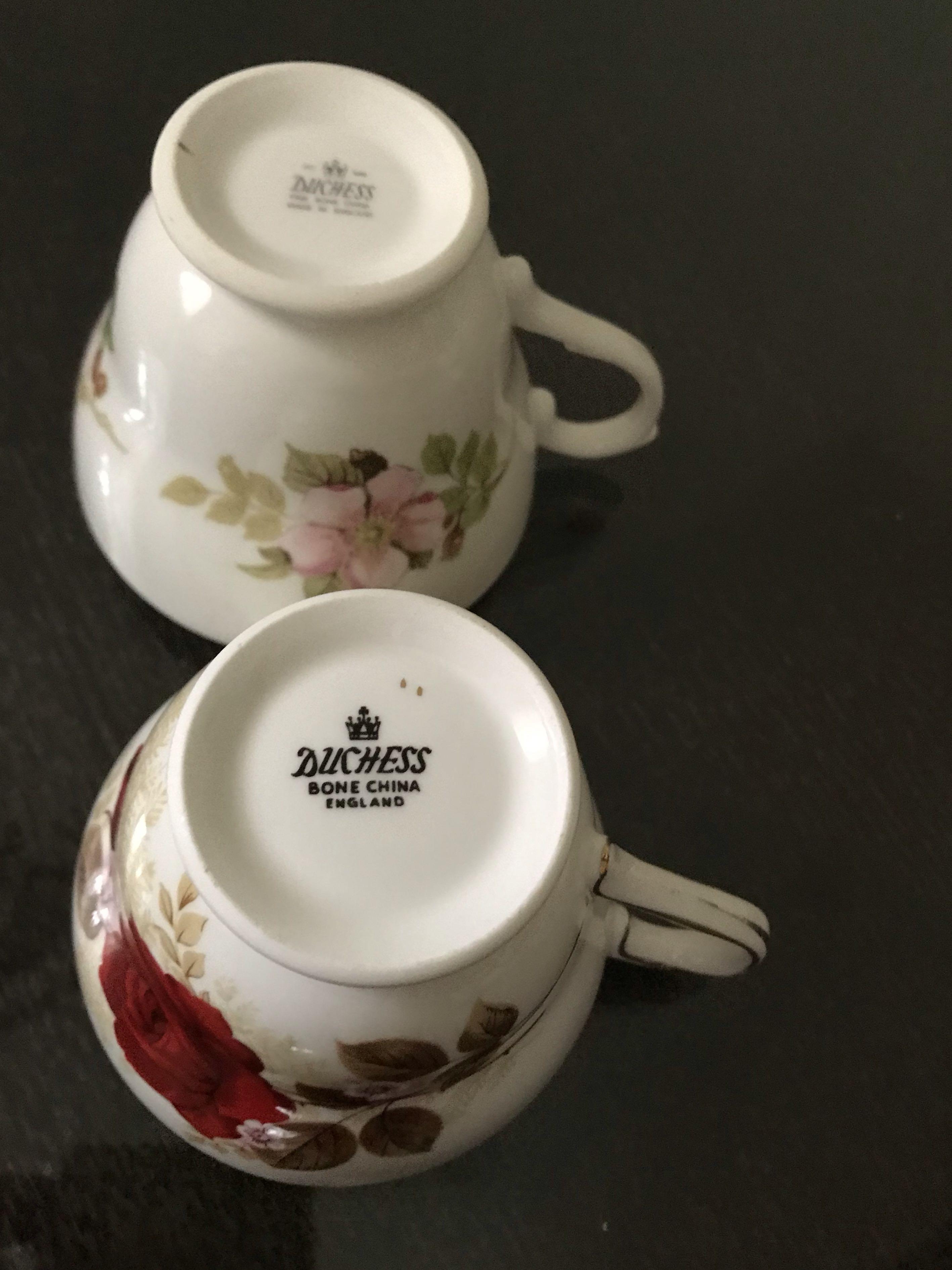 Cup (Category: Coffee & Tea Tableware) located in Kota Kinabalu. Submitted by cornfield (Listing ID 207579310, Image 3). Description: Selling for a friend. Price quoted for both orphan cups. Remarks: Cup is bigger than the standard cup size,looks like a cup mug. One cup with pink flowers has slightly gold rub.Red roses is very good condition with wordings “Ruby Wedding,Congratulations on your 40th wedding anniversary. #sellingforafriend .